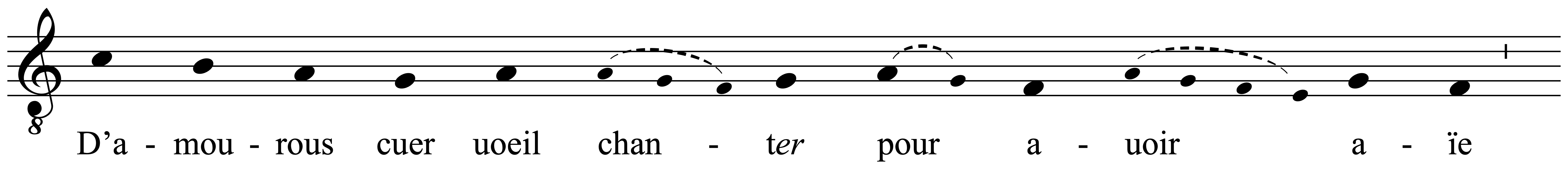 Work musical notation